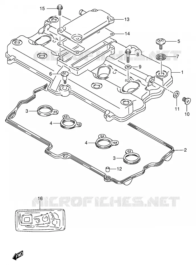 KLEPPENDEKSEL Suzuki MOTO 600 BANDIT 1998  GSF600W/GSF600SW/GSF600UW/GSF600SUW