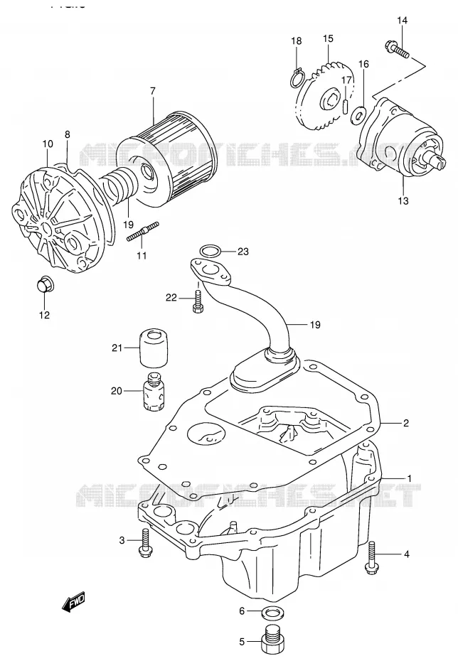 OLIEPOMP Suzuki MOTO 250 GSX 1996  GSX250FT(E24)