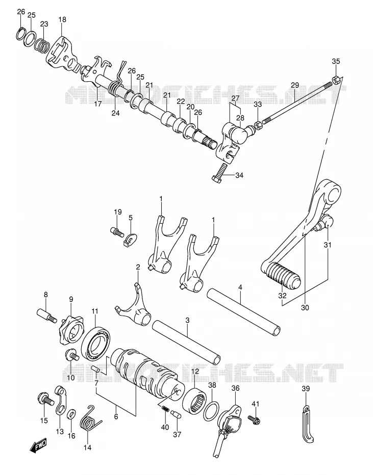 SCHAKELEN ASSY Suzuki MOTO 1000 GSX-R 2004  GSX-R1000U2K4(E2)