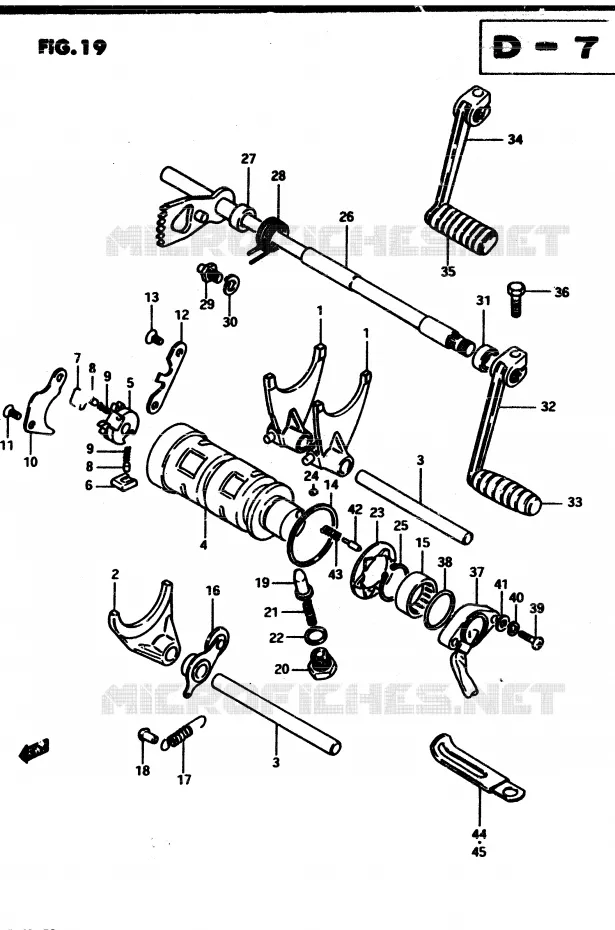 SCHAKELEN ASSY Suzuki MOTO 850 GS 1983  GS850GD(E1)