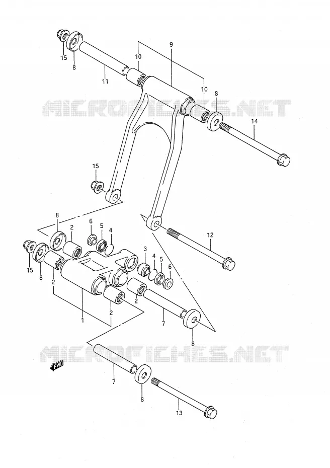 SCHOKBREKER AANEENSCHAKELING Suzuki MOTO 1100 GSX-F 1992  GSX1100FN(E28)
