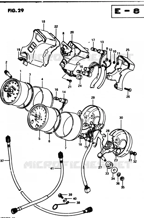 SNELHEIDSMETER (MODELE Z) Suzuki MOTO 250 GSX 1982  GSX250EZ(Z/D)