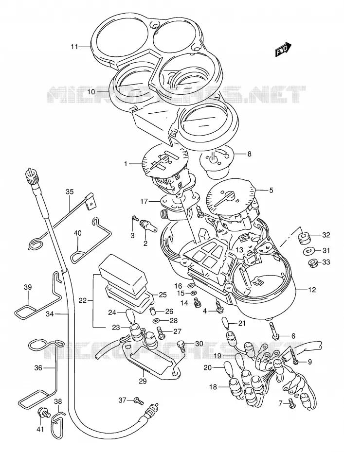 SNELHEIDSMETER Suzuki MOTO 250 GSX 1997  GSX250FV(E24)