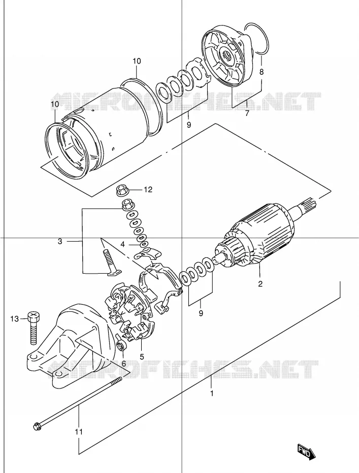 STARTMOTOR Suzuki MOTO 1200 BANDIT 2005  GSF1200ZK5(E2)