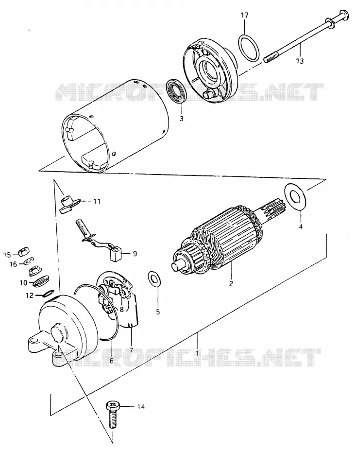 STARTMOTOR Suzuki MOTO 400 GSX 1983  GSX400FD