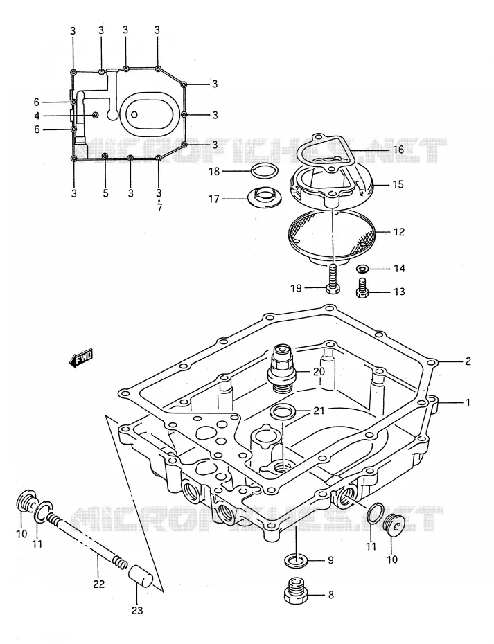 SUMP Suzuki MOTO 1100 GSX-F 1990  GSX1100FL(E28)