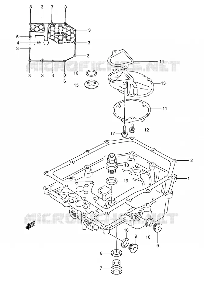 SUMP Suzuki MOTO 1200 BANDIT 1997  GSF1200SV(E28)