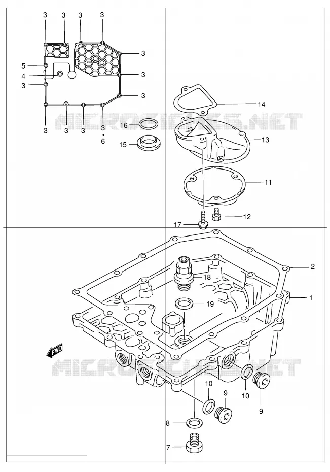 SUMP Suzuki MOTO 1200 BANDIT 2004  GSF1200ZK4(E2)