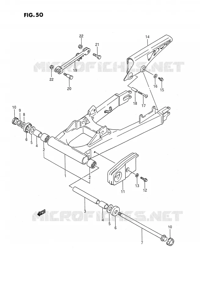 SWINGARM Suzuki MOTO 1100 GSX-F 1990  GSX1100FL(E2)