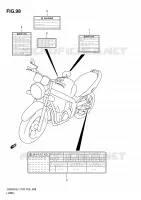 ETIKET (GS500FH P3) voor Suzuki GS-E 500 2011