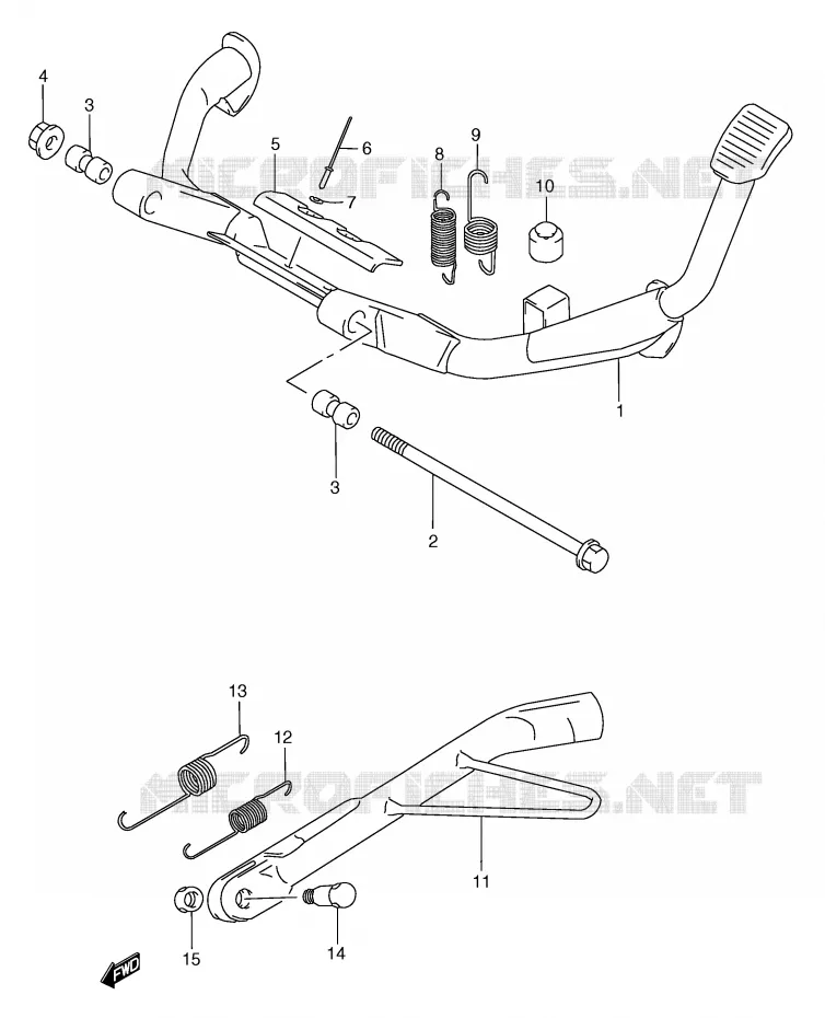 STAND (MODELE Y/K1/K2) Suzuki SCOOTER 250 BURGMAN 2000  AN250RY(E2)