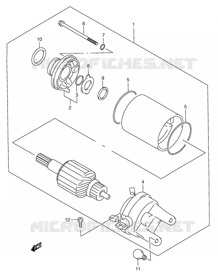 STARTMOTOR Suzuki SCOOTER 250 BURGMAN 2002  AN250RK2(E2)