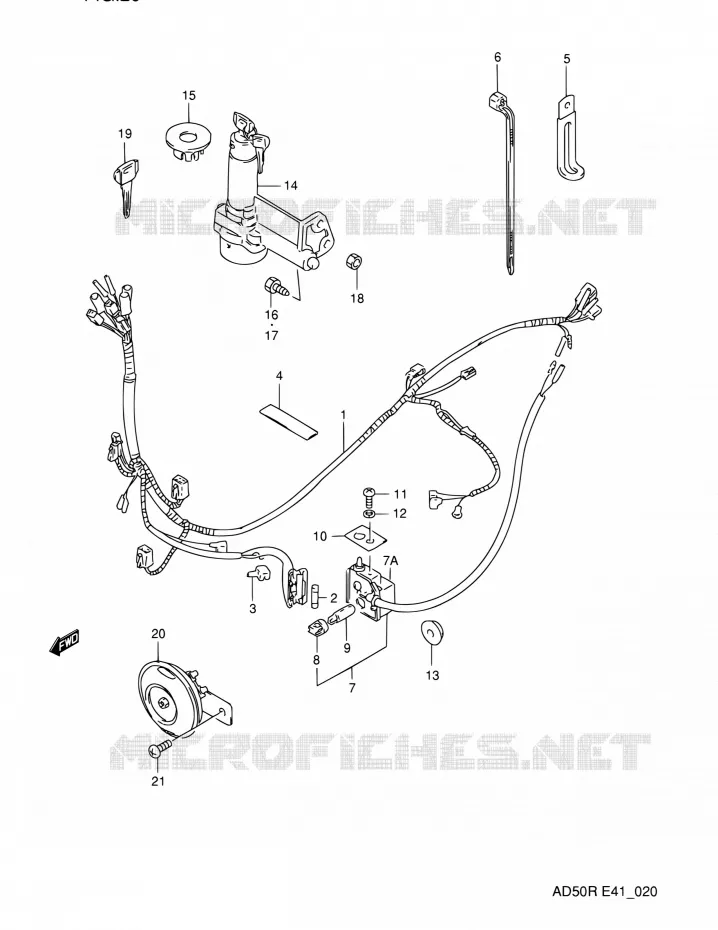 BEDRADING Suzuki SCOOTER 60 AD 1991  AD60M
