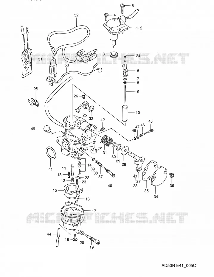 CARBURATOR (MODELE M/R) Suzuki SCOOTER 60 AD 1991  AD60M