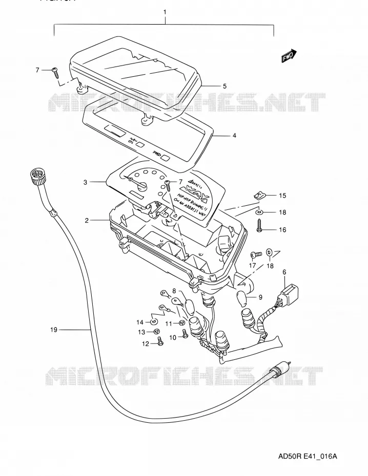 SNELHEIDSMETER (E06) Suzuki SCOOTER 60 AD 1991  AD60M