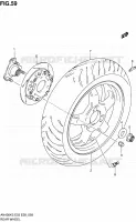 ACHTERWIEL voor Suzuki BURGMAN 400 2006