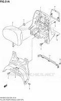 BACKREST (CENTER)(MODELE K4) voor Suzuki BURGMAN 400 2006