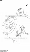 STARTMOTOR CLUTCH voor Suzuki BURGMAN 400 2006