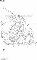 VOORWIEL voor Suzuki BURGMAN 400 2006