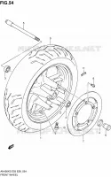 VOORWIEL voor Suzuki BURGMAN 400 2006