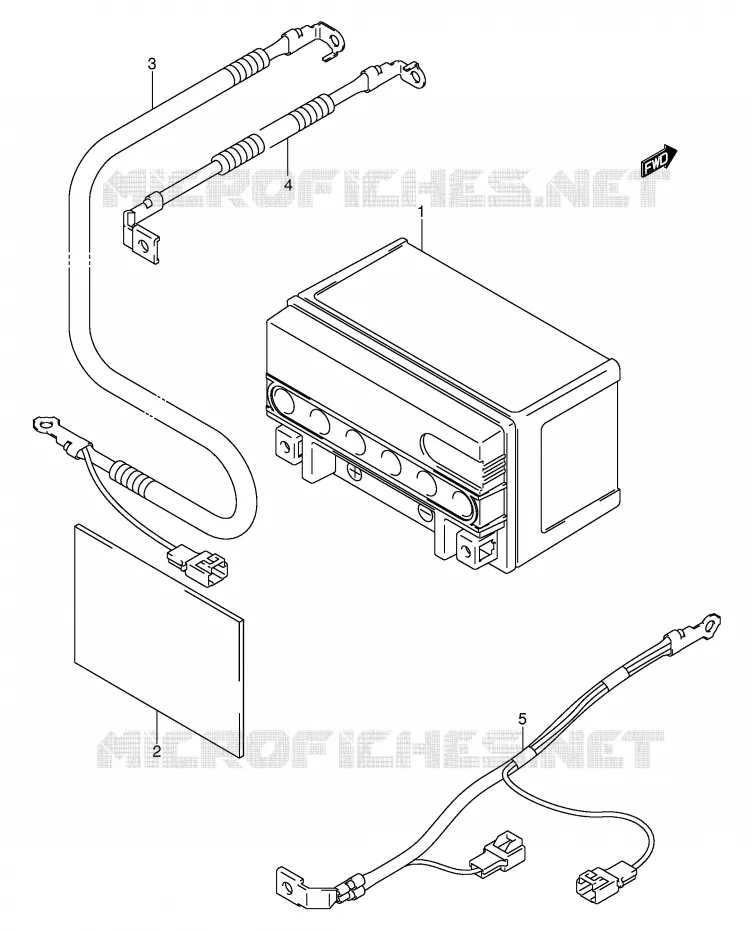 ACCU (MODLE K1/K2) Suzuki SCOOTER 250 BURGMAN 2000  AN250RY(E2)