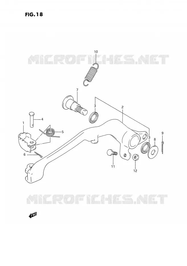 ACHTERREM Suzuki MOTO 250 RM-250 1995  RM250S(E3)