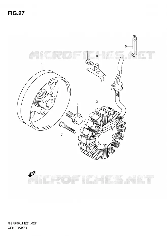 ALTERNATOR Suzuki MOTO 750 GSR 2011  GSR750UEL1(E21)