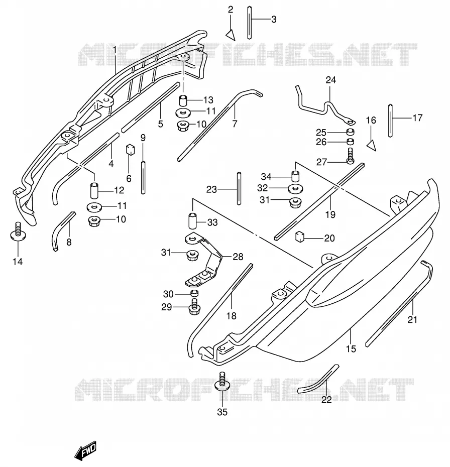 BACKREST (SIDE)(MODELE X/Y) Suzuki SCOOTER 400 BURGMAN 2002  AN400K2(E2)