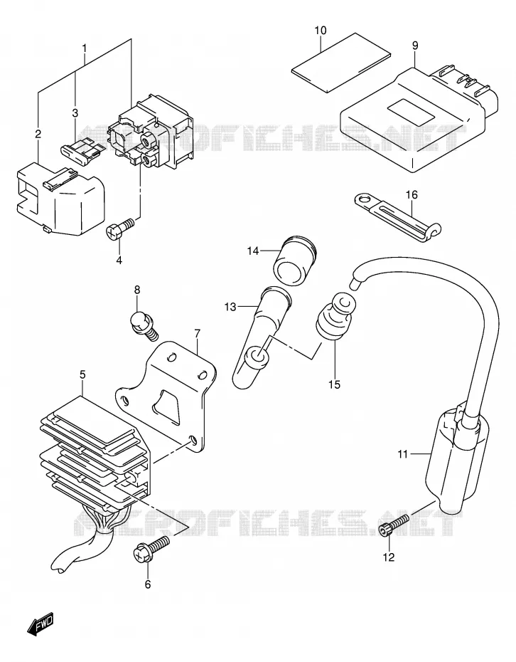 ELEKTRISCH (MODELE K1/K2) Suzuki SCOOTER 400 BURGMAN 1999  AN400X(E2)