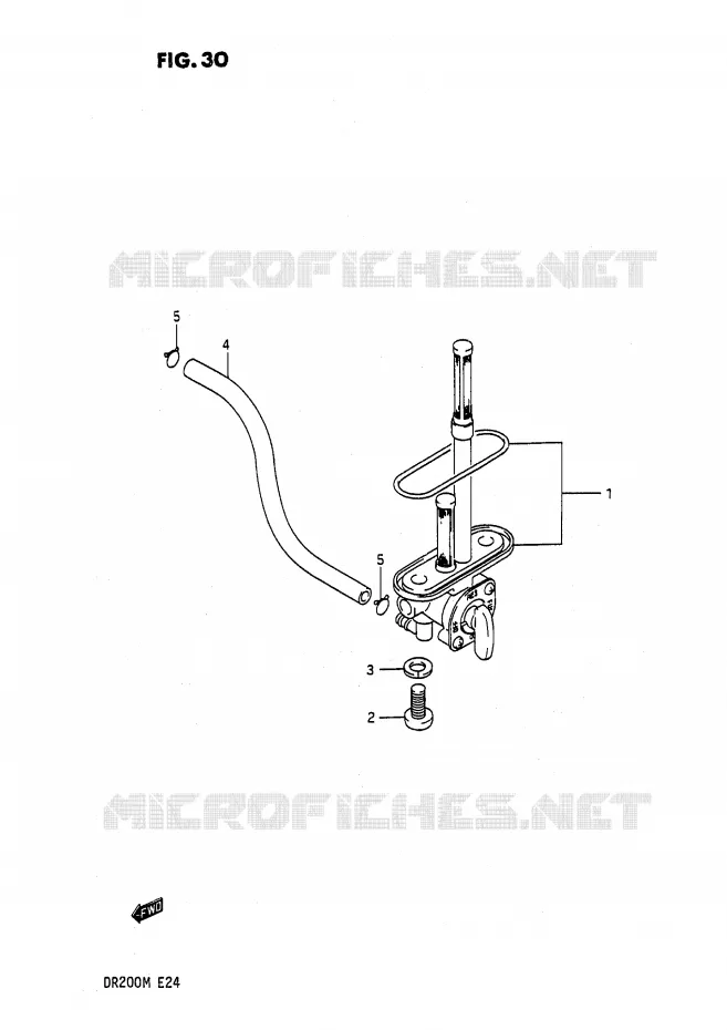 FUEL COCK Suzuki MOTO 200 DR 1989  DR200K(E24)