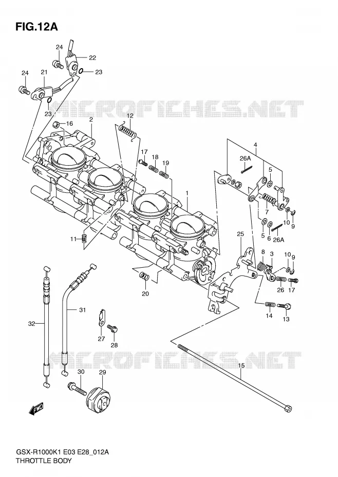 GASKLEPHUIS (GSX-R1000K2) Suzuki MOTO 1000 GSX-R 2001  GSX-R1000K1(E3/E28)