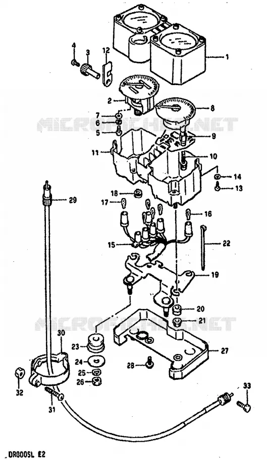 SNELHEIDSMETER Suzuki MOTO 800 DR 1990  DR800SL(L)