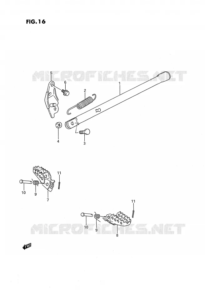 STAND Suzuki MOTO 80 RM 1993  RM80P(E24)