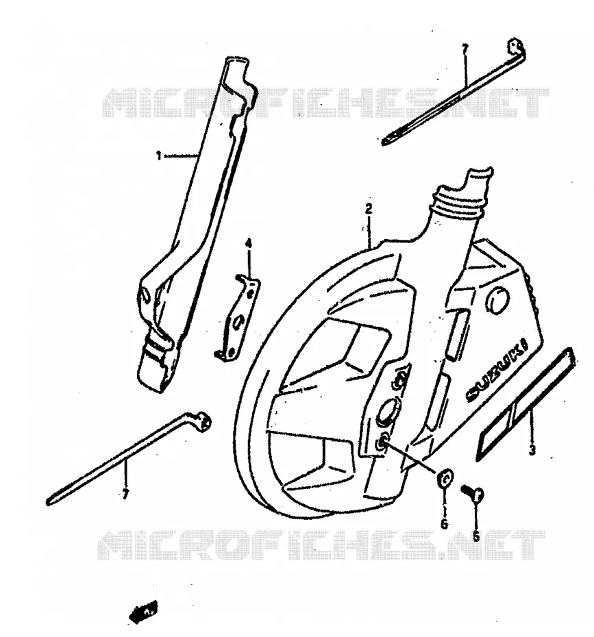 VOORVORK COVER Suzuki MOTO 800 DR 1990  DR800SL(L)