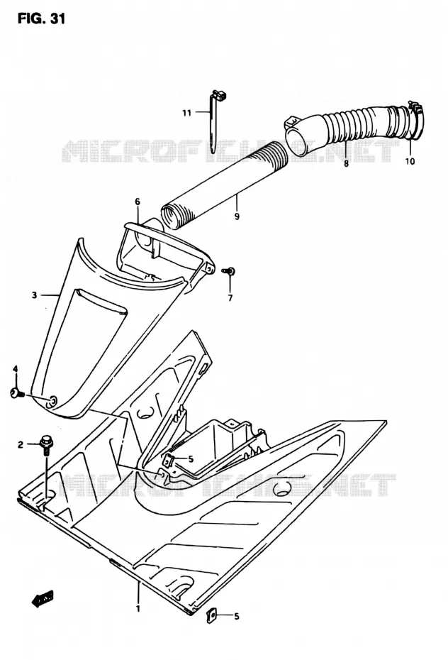 FOOTREST Suzuki SCOOTER 50 AP 1998  AP50R7W(T/7/V)