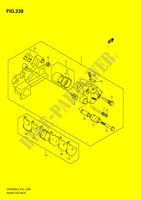 REAR CALIPER (GSF650SUAL2 E21) voor Suzuki BANDIT 650 2014
