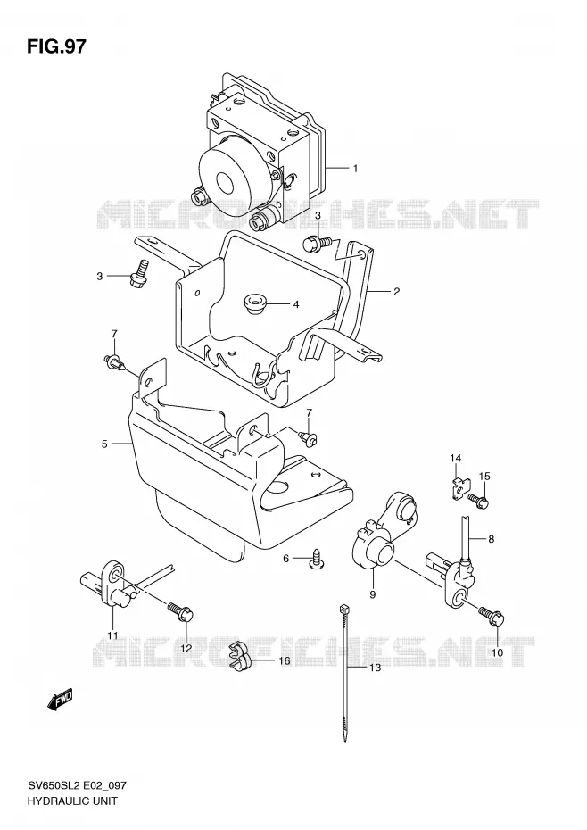 ABS (SV650SAL2 E24) Suzuki MOTO 650 SV 2012  SV650SAL2(E02)