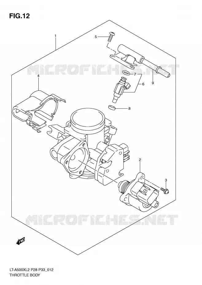 BRANDSTOFINJECTIE ASSY Suzuki QUAD 500 VINSON 2012  LT-A500XZL2(P28)