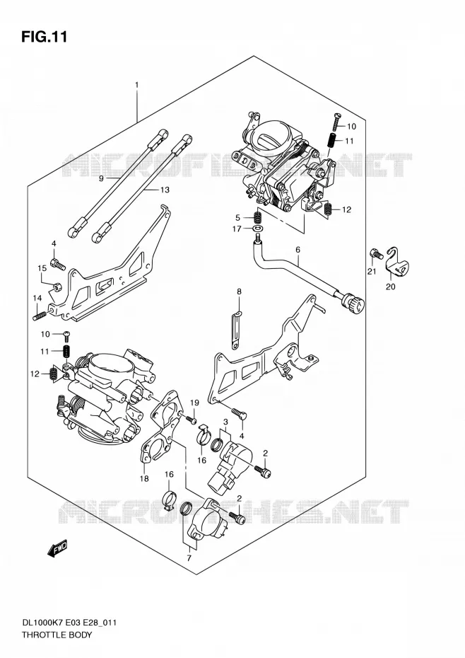 GASKLEPHUIS Suzuki MOTO 1000 V-STROM 2009  DL1000 K9 (E03,E28,E33)