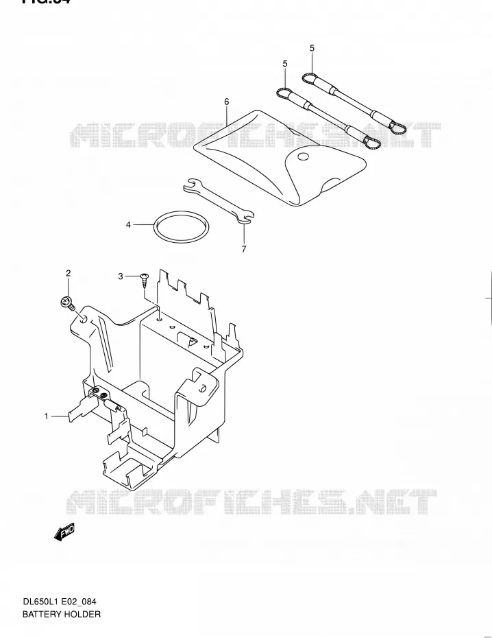 ACCU BOX - TOOLS Suzuki MOTO 650 V-STROM 2011  DL650 L1 (E02,E19,E24)