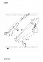ACHTER KUIP (MODEL K7) voor Suzuki V-STROM 650 2007