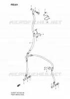 FRONT REMSLANG (DL650K7/K8/K9/L0) voor Suzuki V-STROM 650 2009