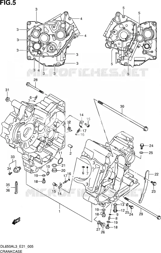 CASING Suzuki MOTO 650 V-STROM 2013  DL650AUE L3 (E21)