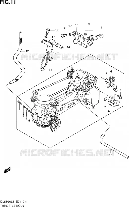 GASKLEPHUIS Suzuki MOTO 650 V-STROM 2015  DL650AUE L3 (E21)