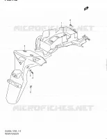 ACHTERSPATBORD (DL650AL1 E02) voor Suzuki V-STROM 650 2011