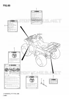 ETIKET (LT A500XPZL2 P17) voor Suzuki KINGQUAD 500 2012
