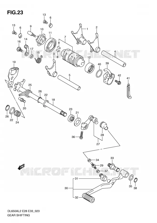 SCHAKELEN ASSY Suzuki MOTO 650 V-STROM 2012  DL650AL2(E28)