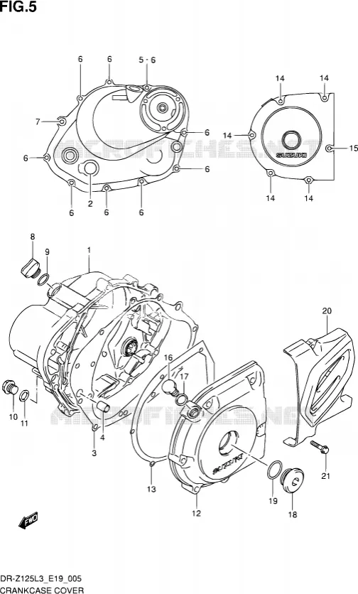 CASING Suzuki MOTO 125 DR-Z 2013  DR-Z125 L3 (E19)