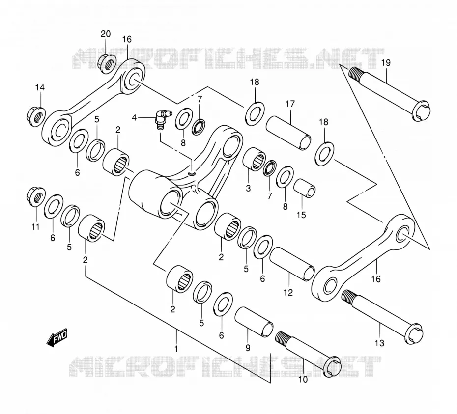 SCHOKBREKER AANEENSCHAKELING Suzuki MOTO 400 DR-Z 2002  DR-Z400 K2 (E03,E28,E33)