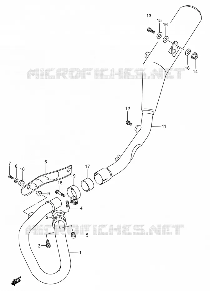 GELUIDDEMPER Suzuki MOTO 400 DR-Z 2003  DR-Z400 K3 (E03,E28,E33)